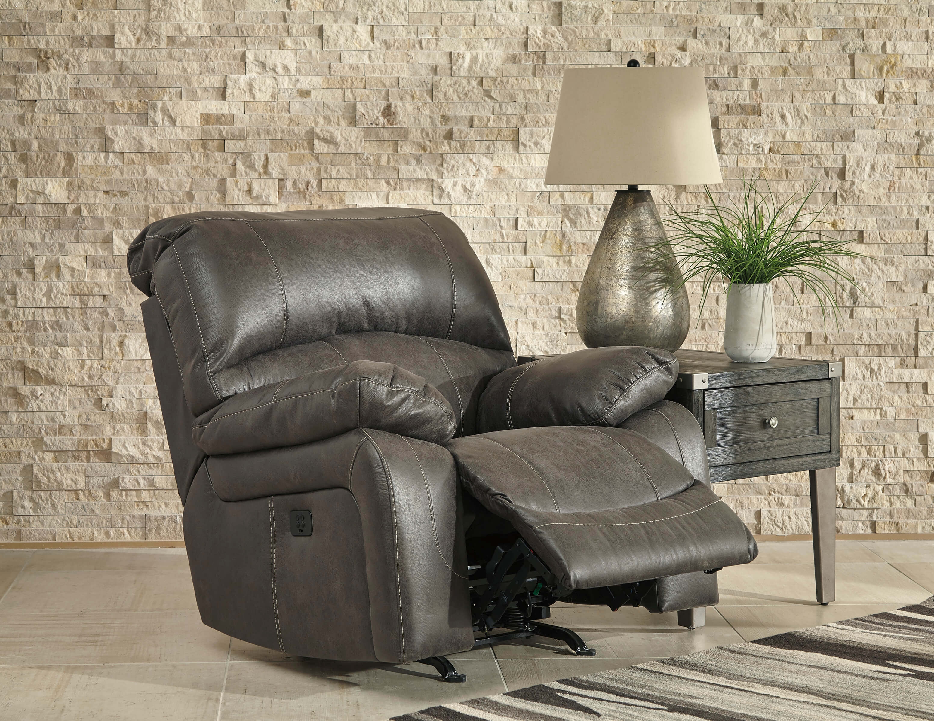 Dunwell Polyester Power Reclining Living Room Set