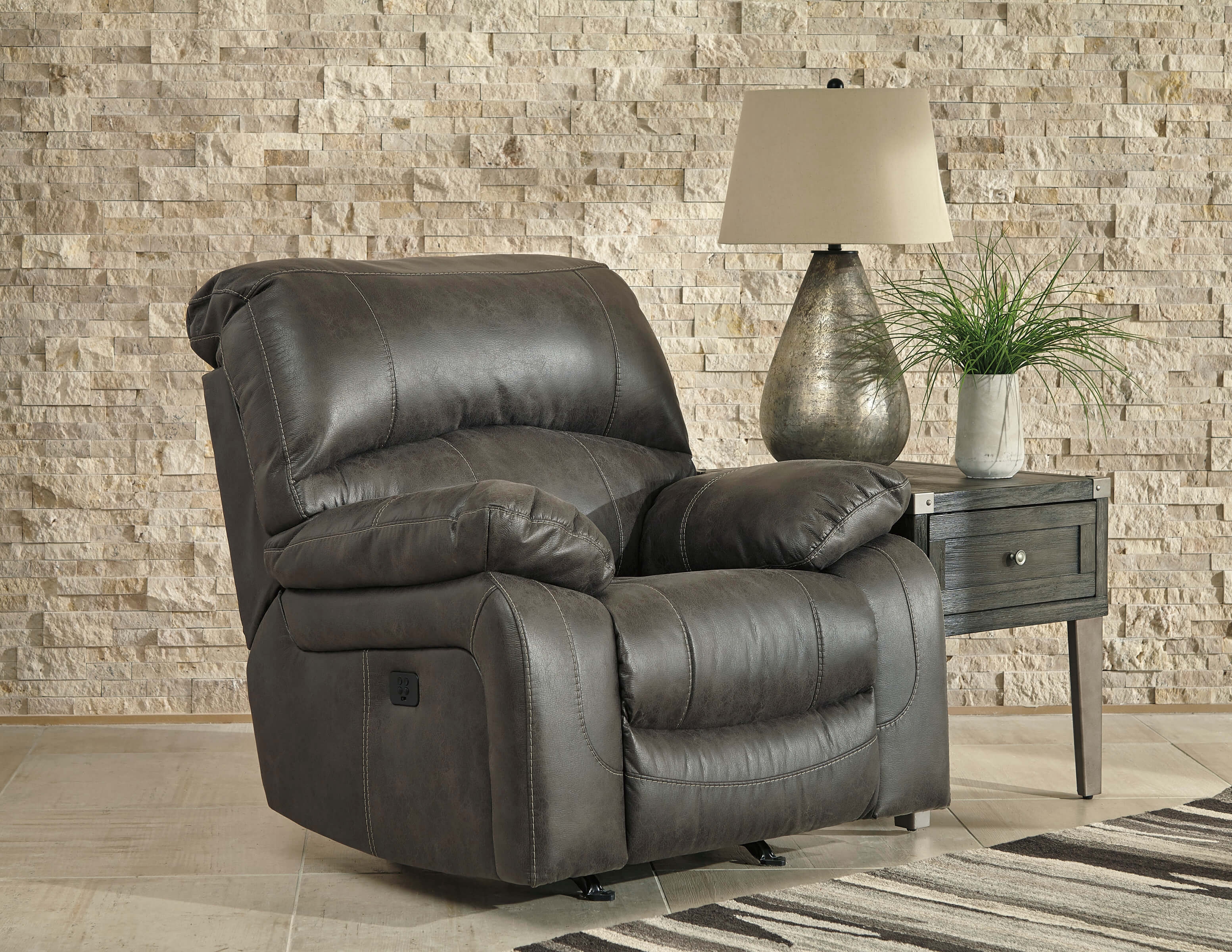 Dunwell Polyester Power Reclining Living Room Set