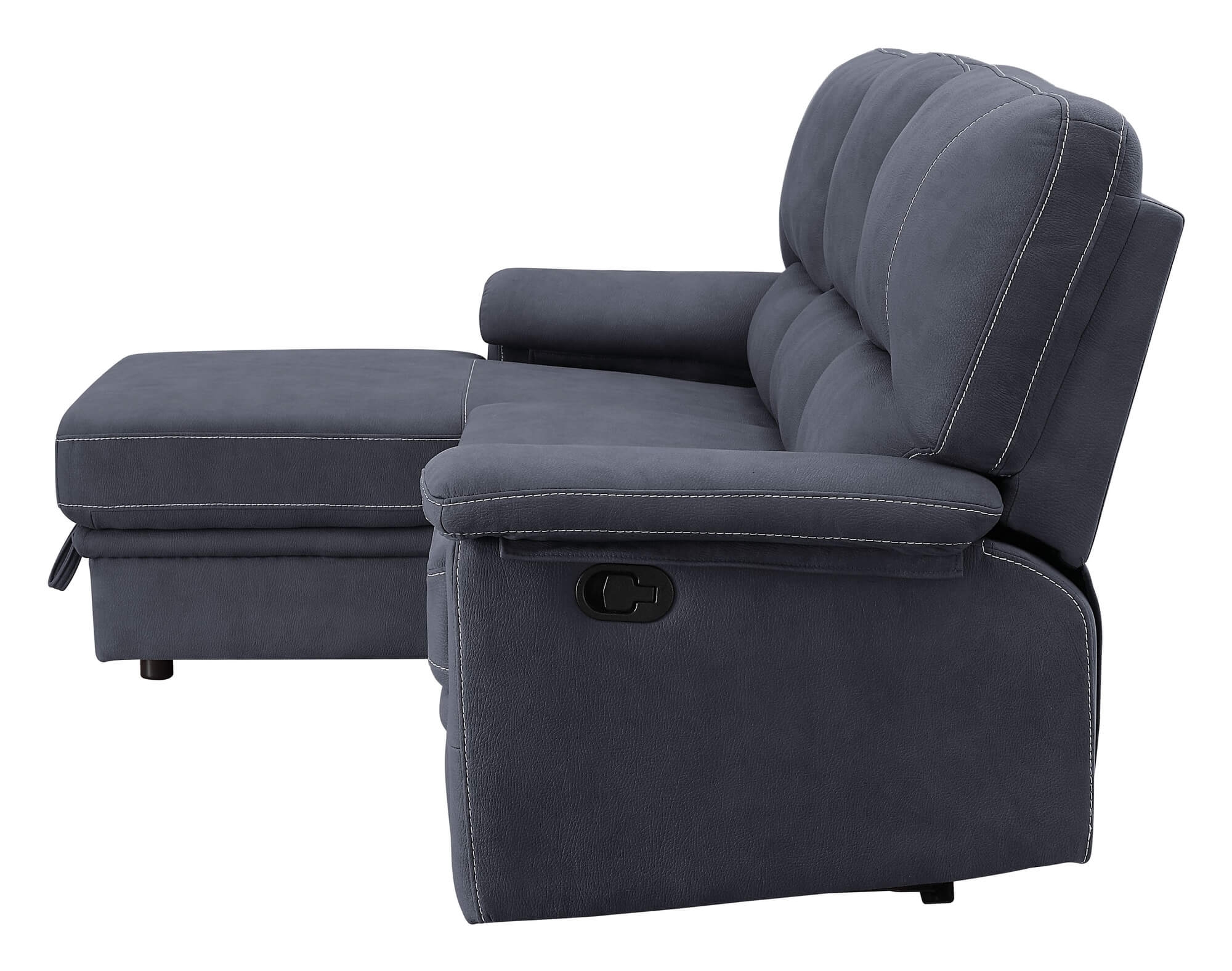 Trifora Fabric L-Shaped Reclining Sectional Sofa