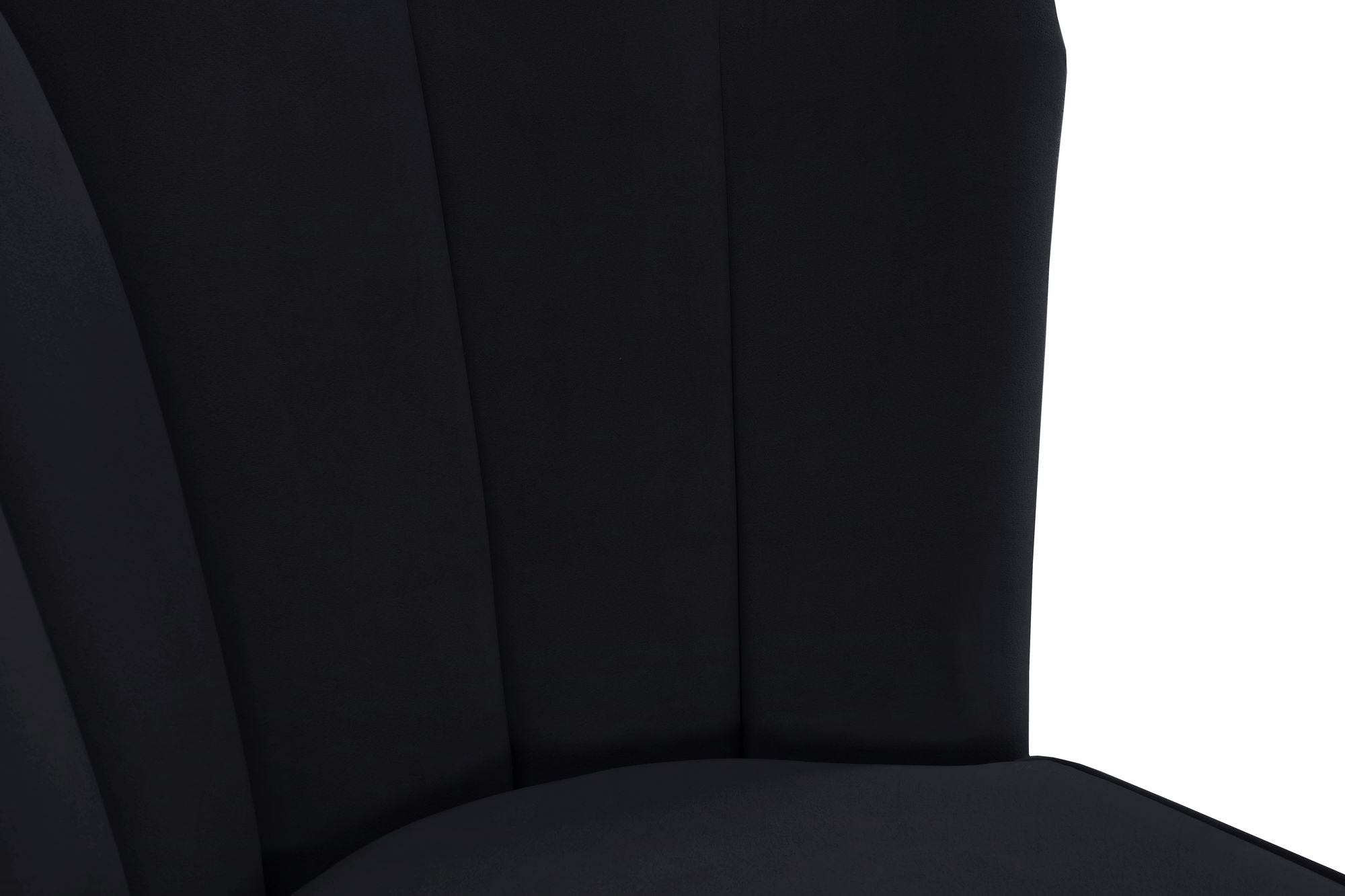 Lily Velvet Bar Stool with Matte Black Metal Legs with Gold Tips