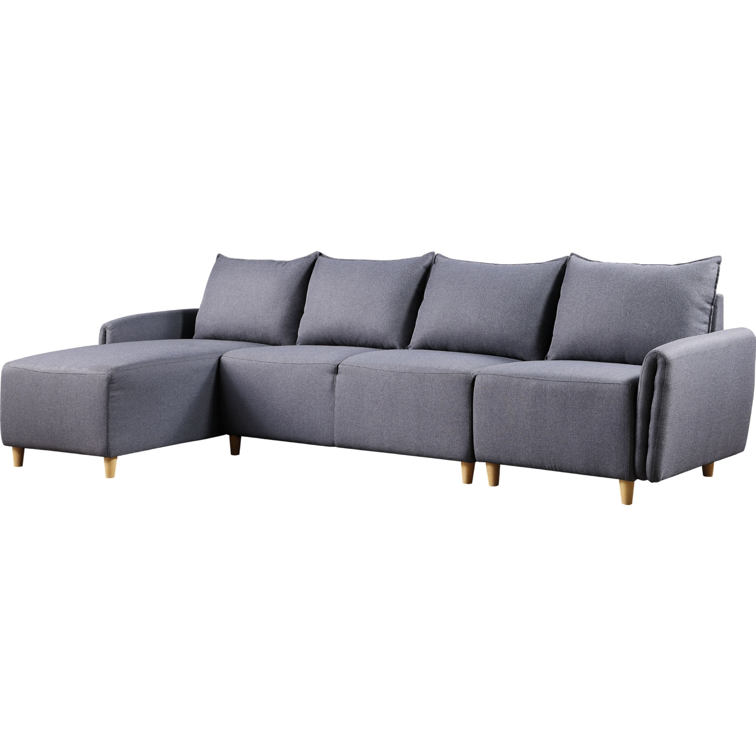 Marcin Fabric L-Shaped Reversible Sectional Sofa