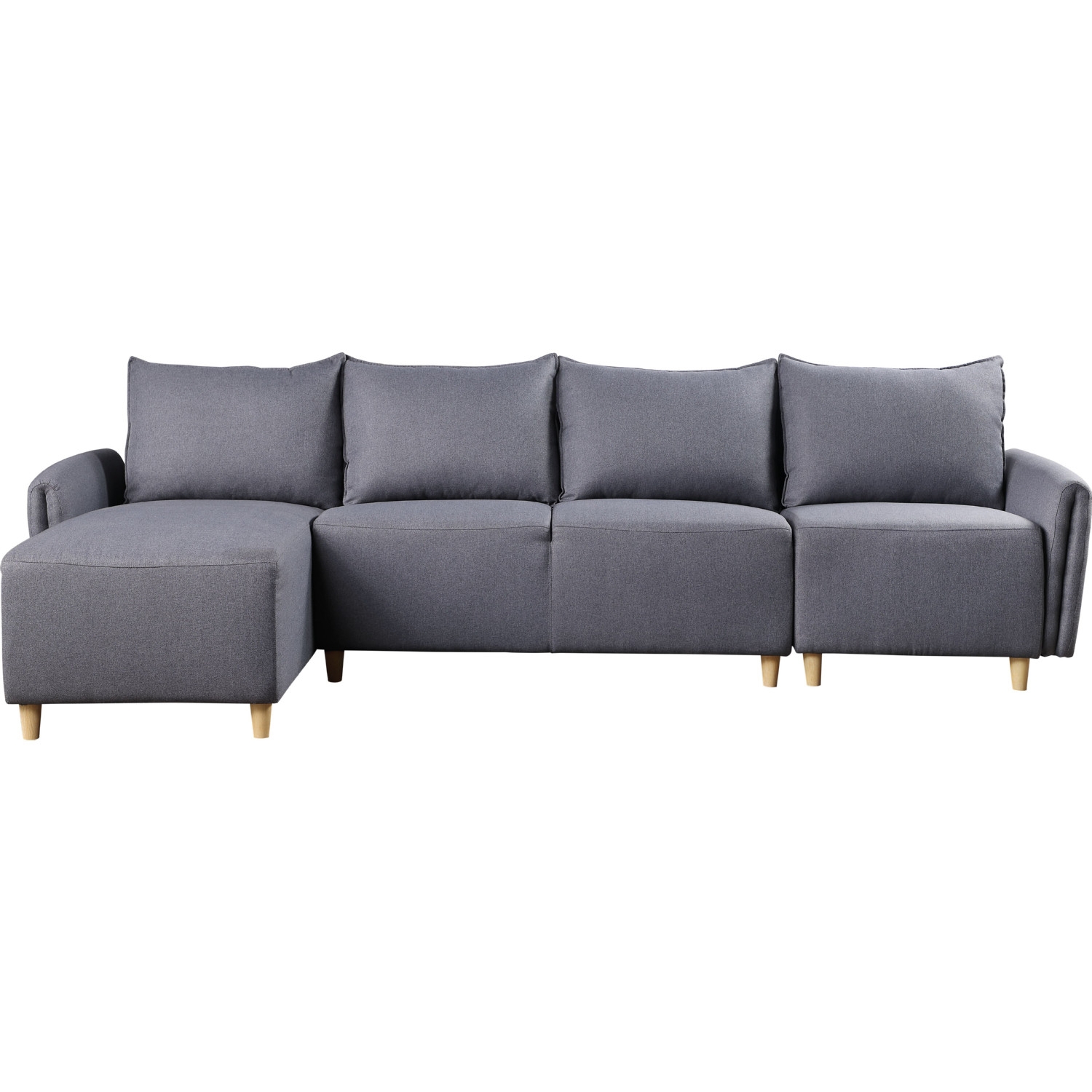 Marcin Fabric L-Shaped Reversible Sectional Sofa
