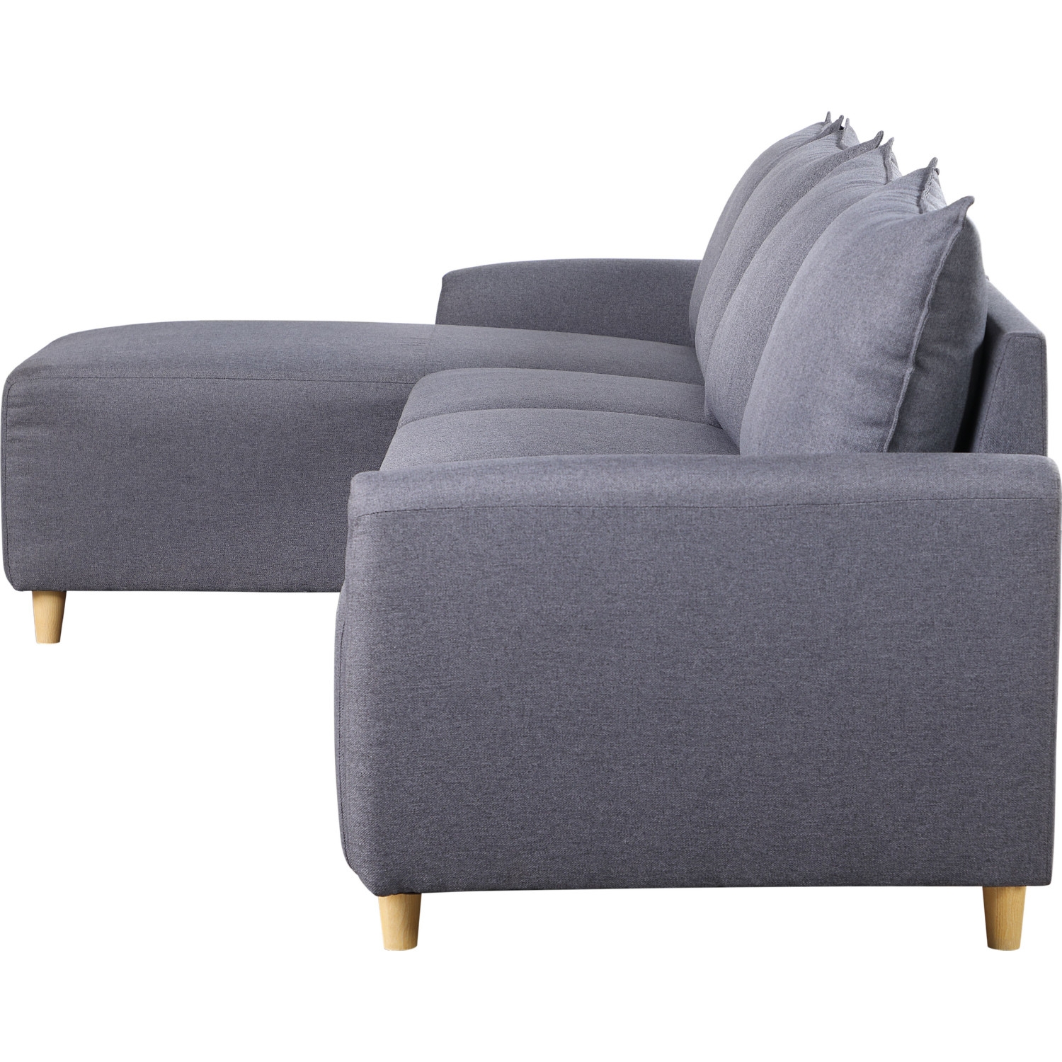 Marcin Fabric L-Shaped Reversible Sectional Sofa