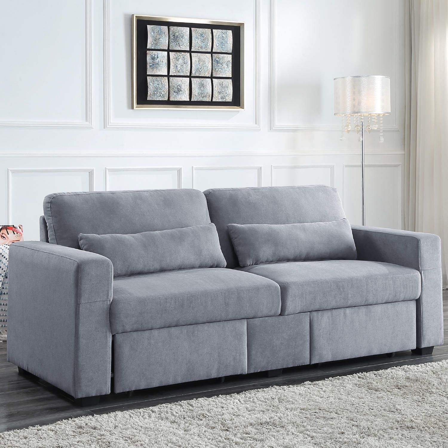 Rogyne Fabric Storage Sofa