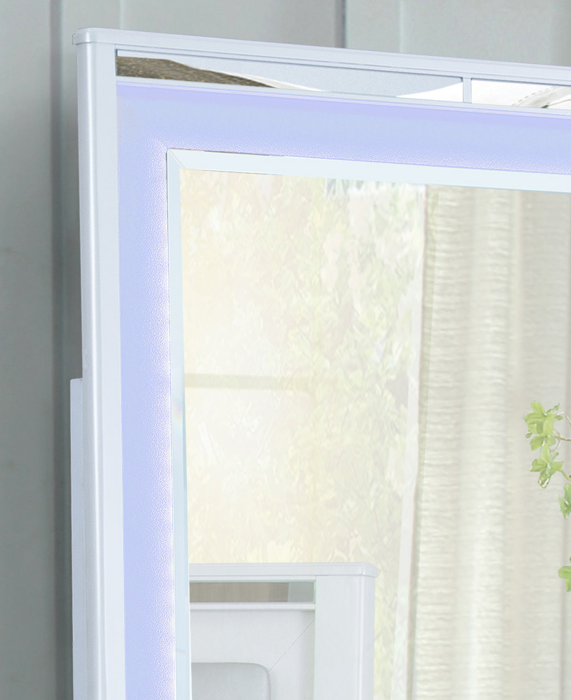 SM 5189 Wood Mirror w/LED
