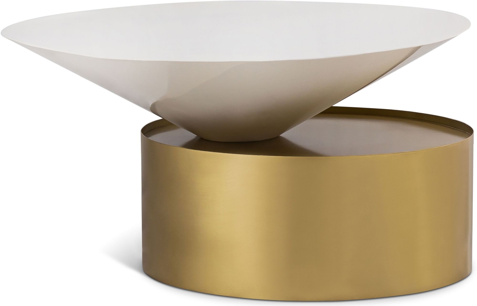 Damon 30" Round Metal Coffee Table