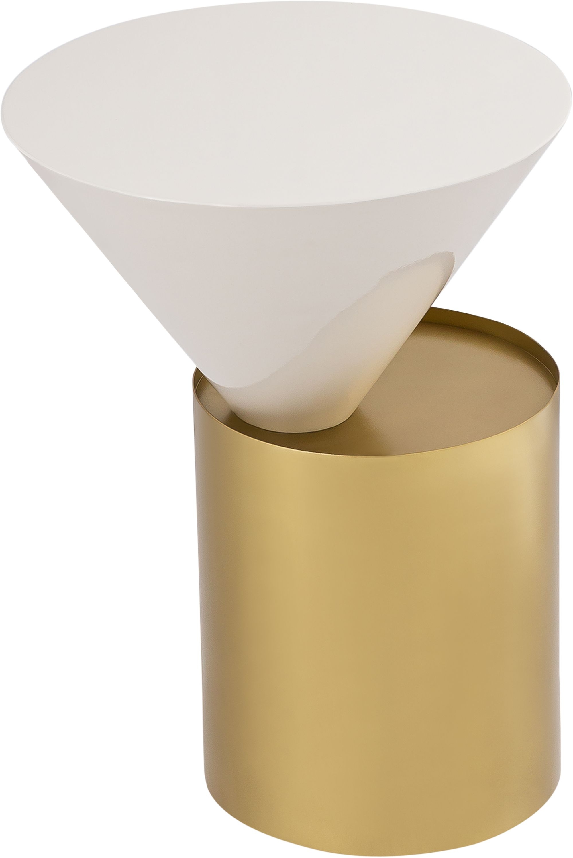 Damon 15" Round Metal End Table