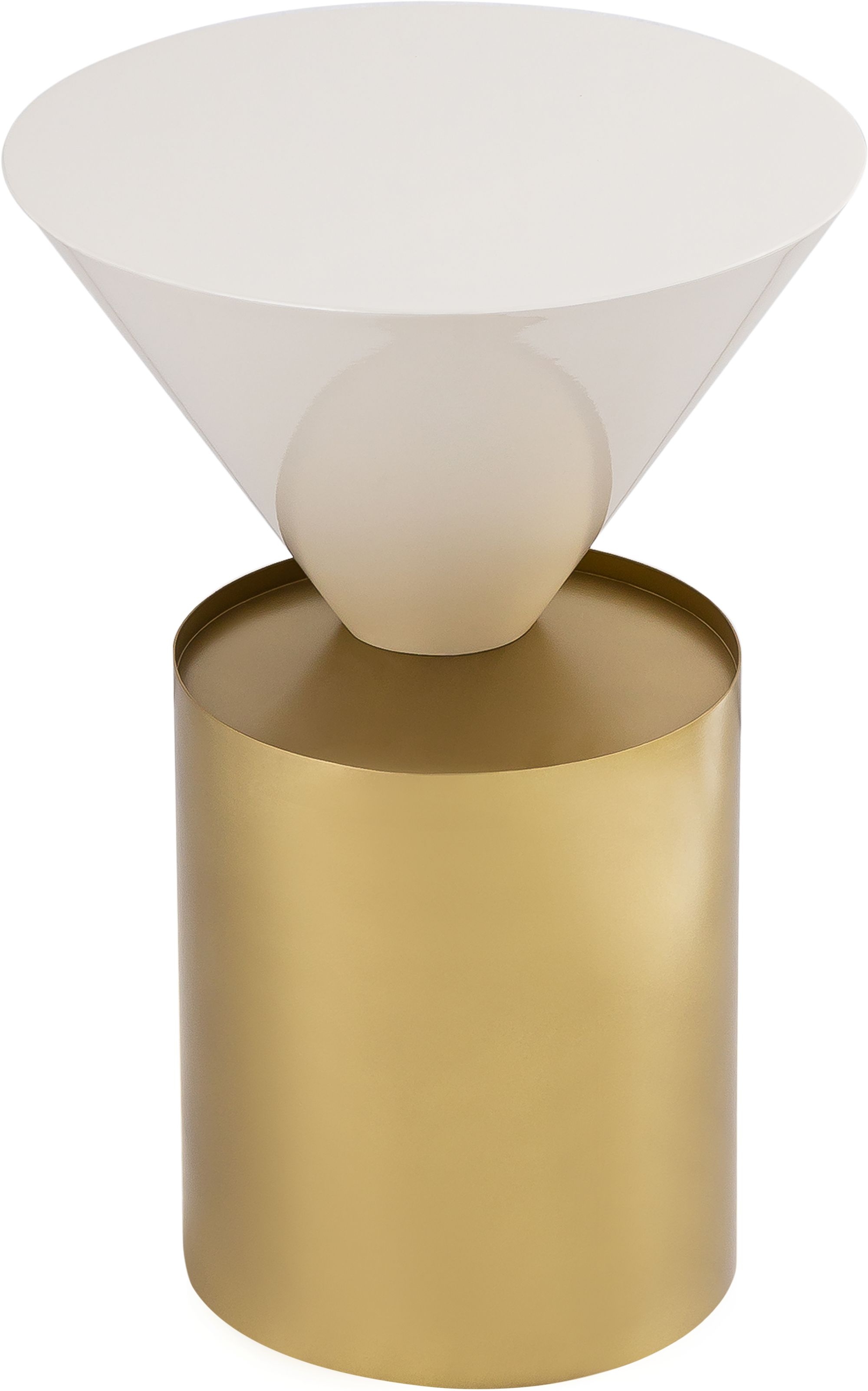 Damon 15" Round Metal End Table