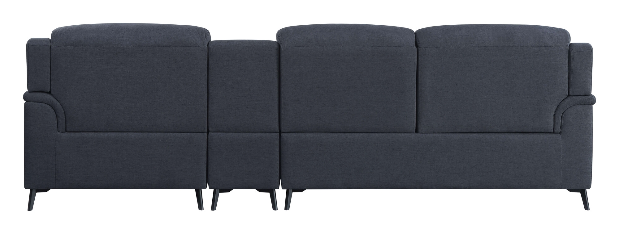 Walcher Linen L-Shaped Sectional Sofa w/ Storage Console