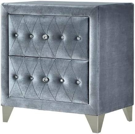 Dante Velvet/Wood Panel Bedroom Set