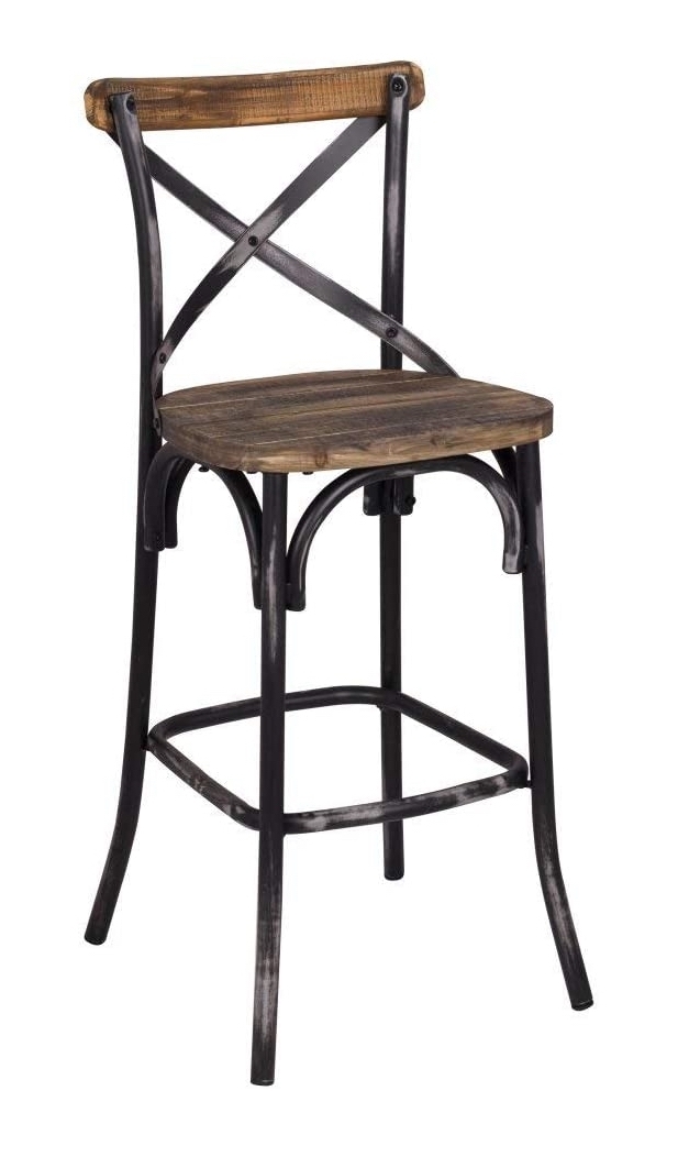 Zaire Wood/Metal Bar Chair