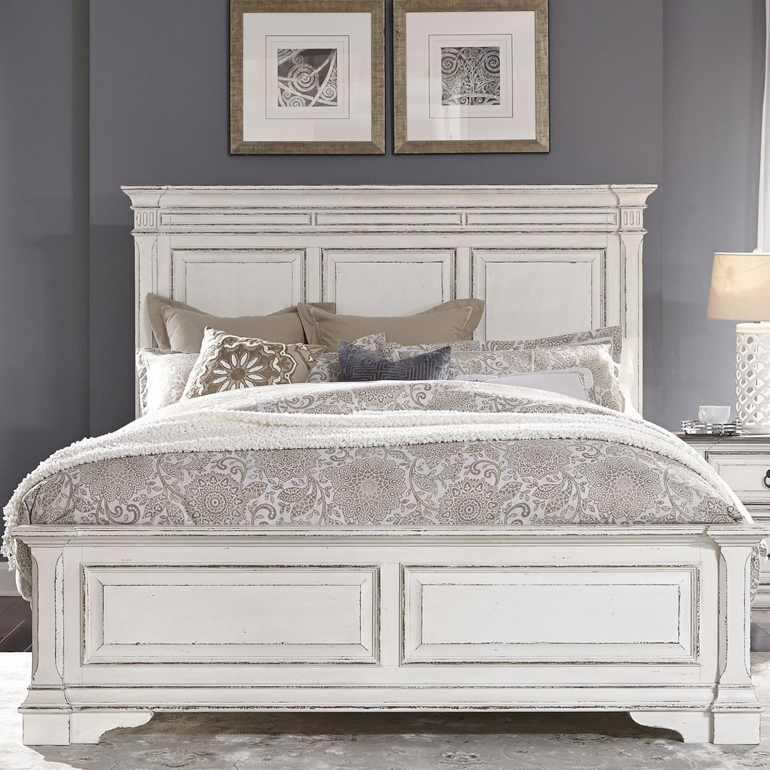 Abbey Park Wood Queen Panel Bedroom Set | Liberty Furniture