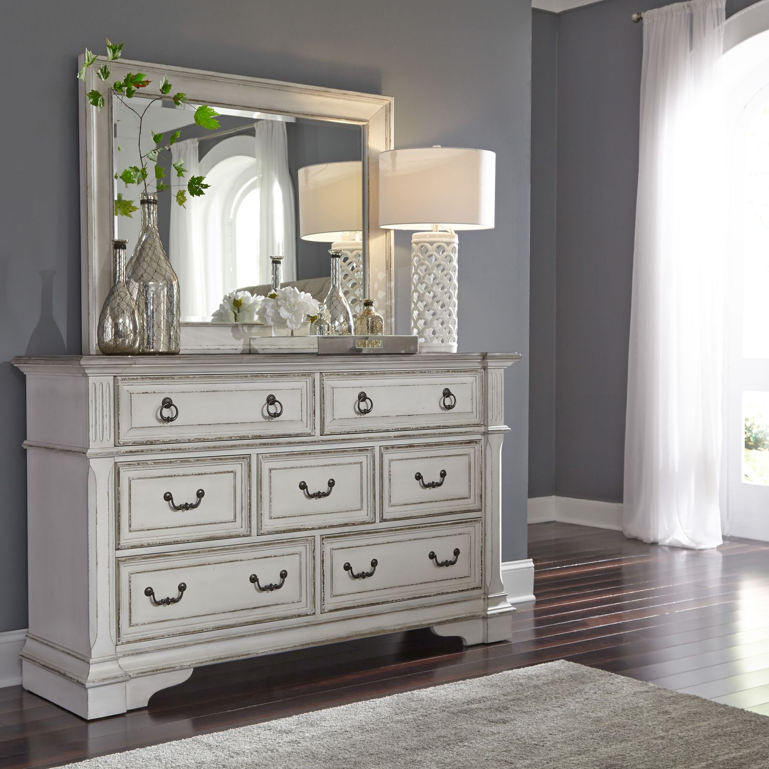 Abbey Park Rectangular Wood Mirror