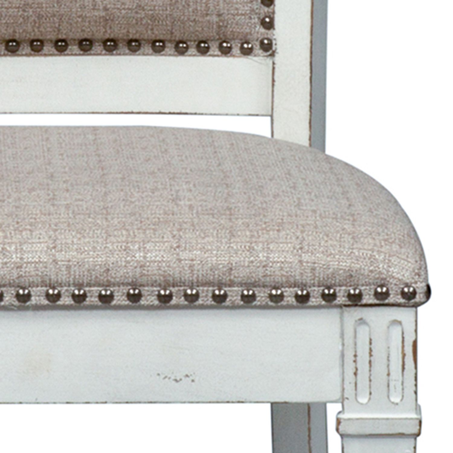 Abbey Park Chenille/Wood Side Chair