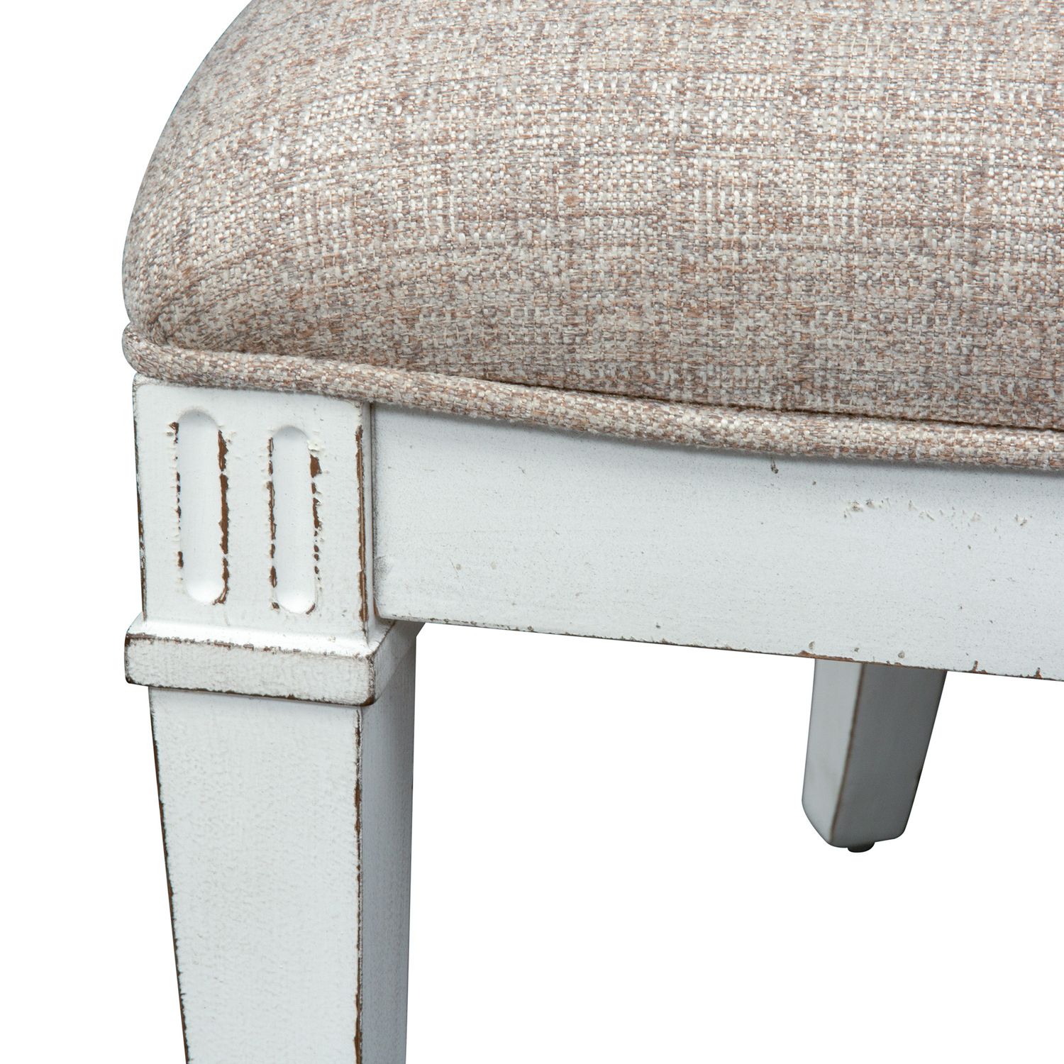 Abbey Park Chenille/Wood Hostess Chair