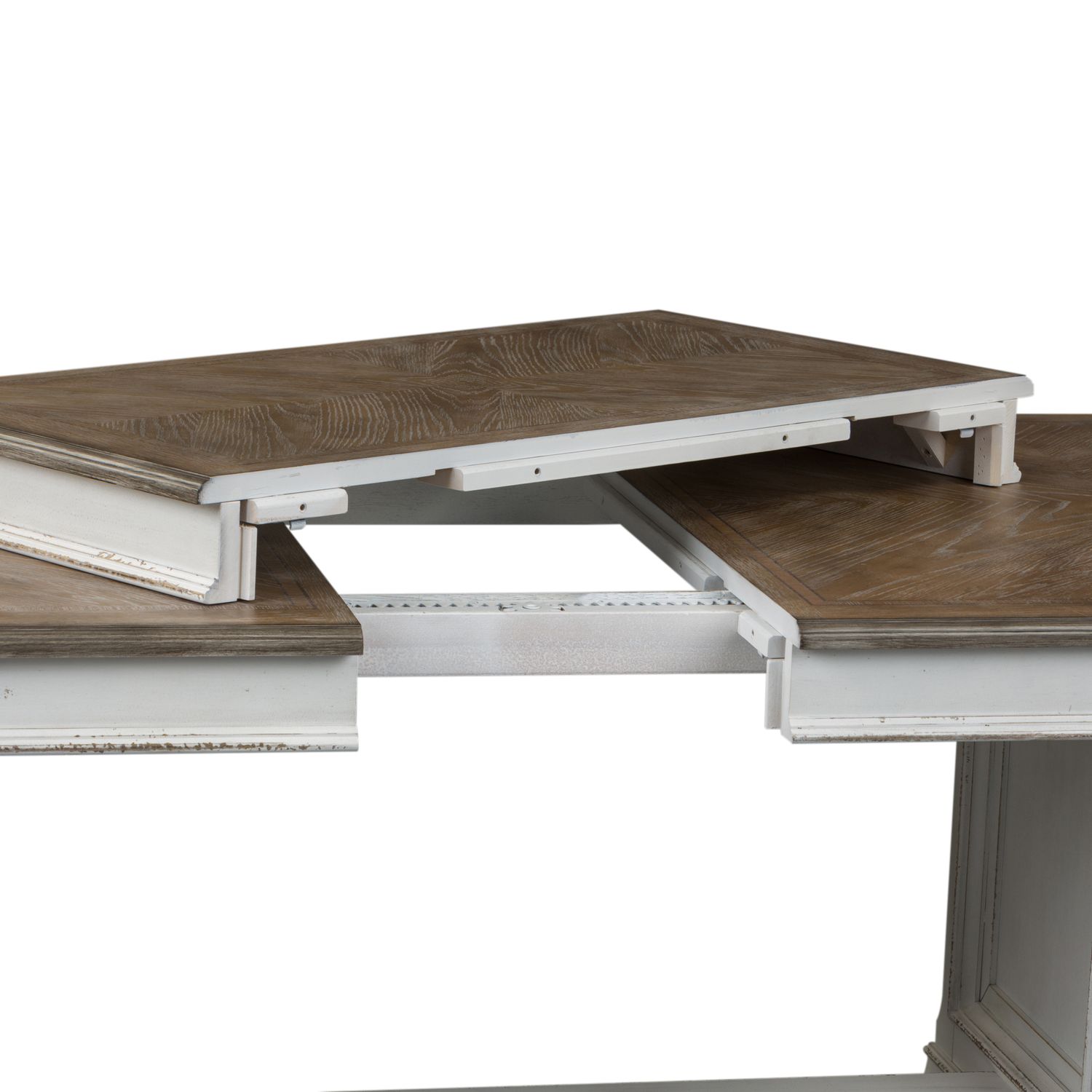 Abbey Park Extendable Wood Dining Set Elegant Trestle Design