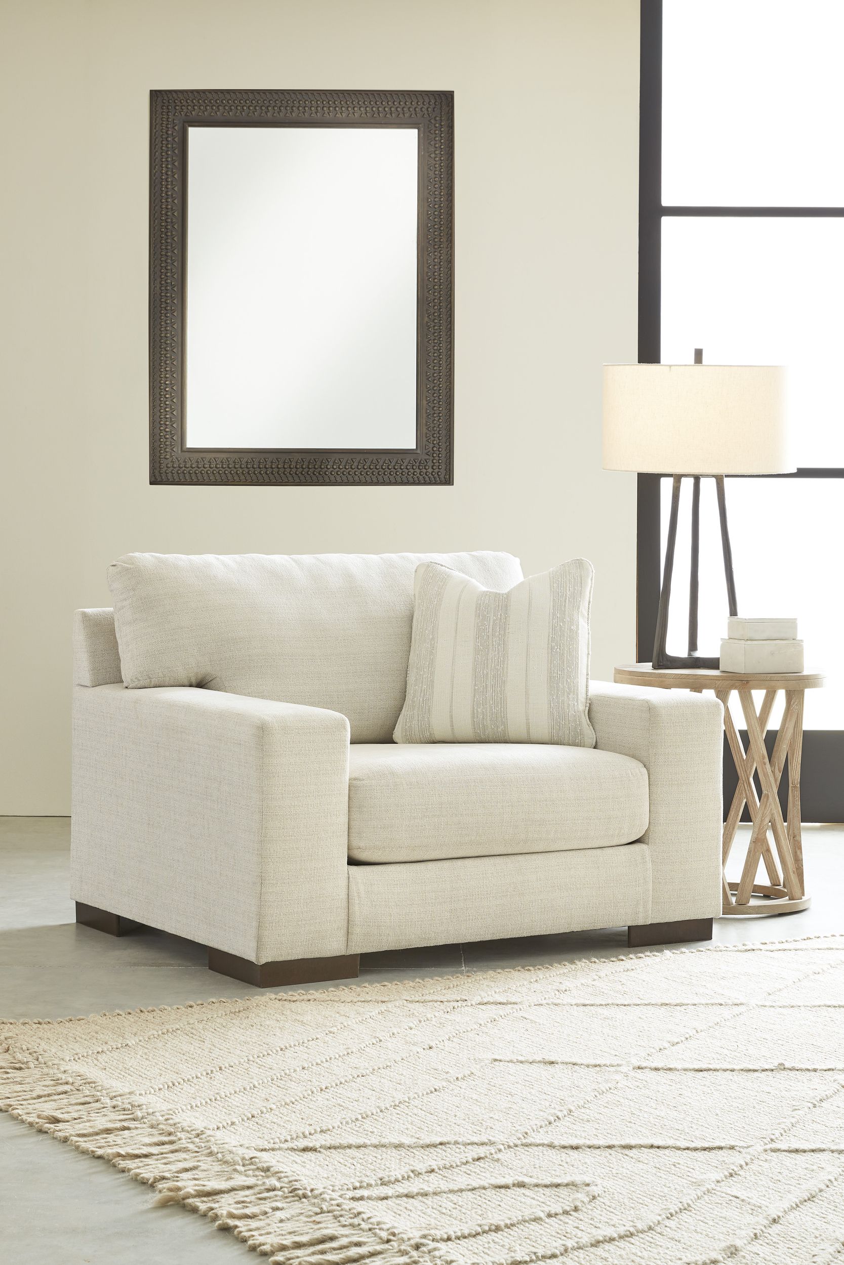 Maggie Oversized Armchair | Birch Fabric | Ashley Furniture
