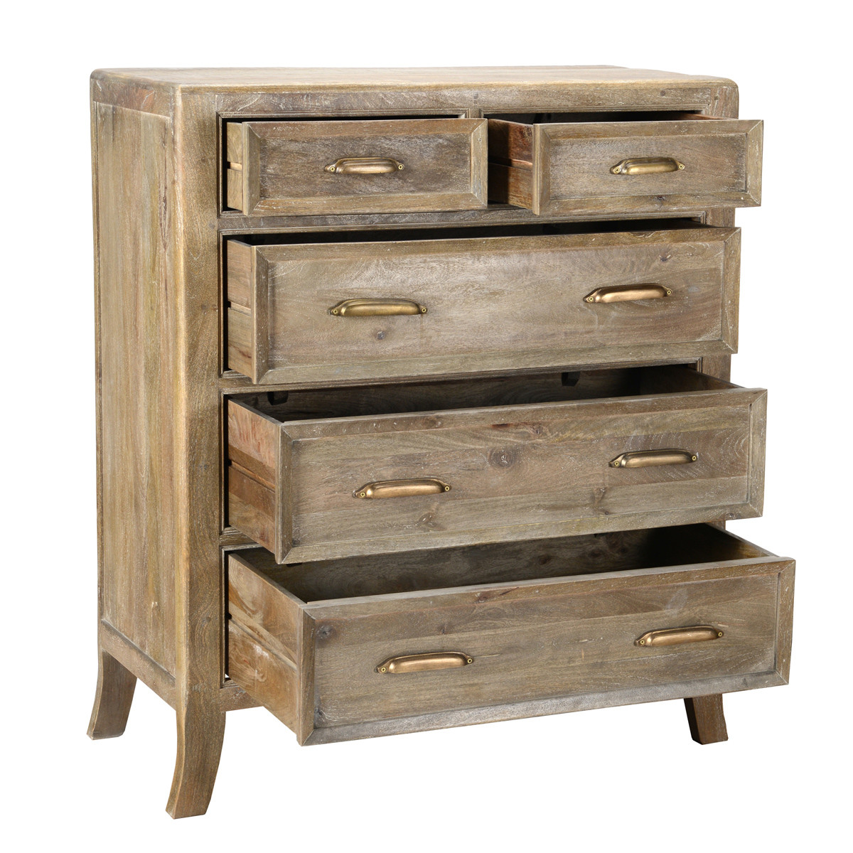 Francesca Wood 5-Drawer Dresser