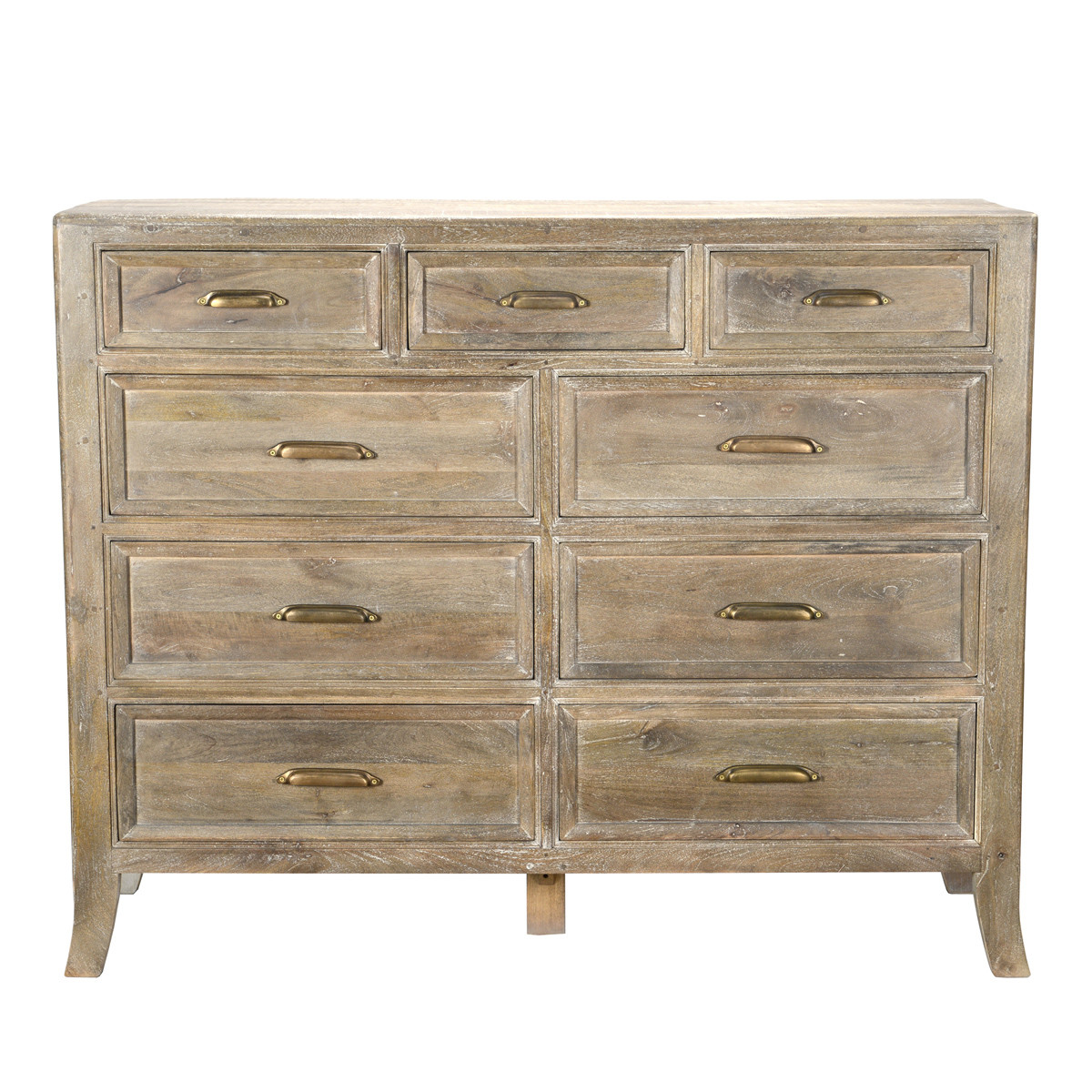 Francesca Wood 9-Drawer Dresser