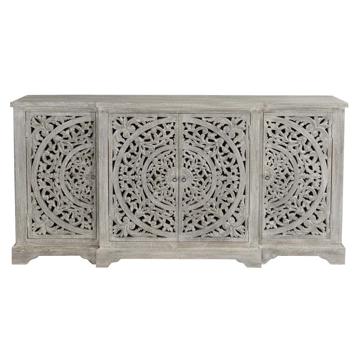 Harmony Breakfront Wood Sideboard