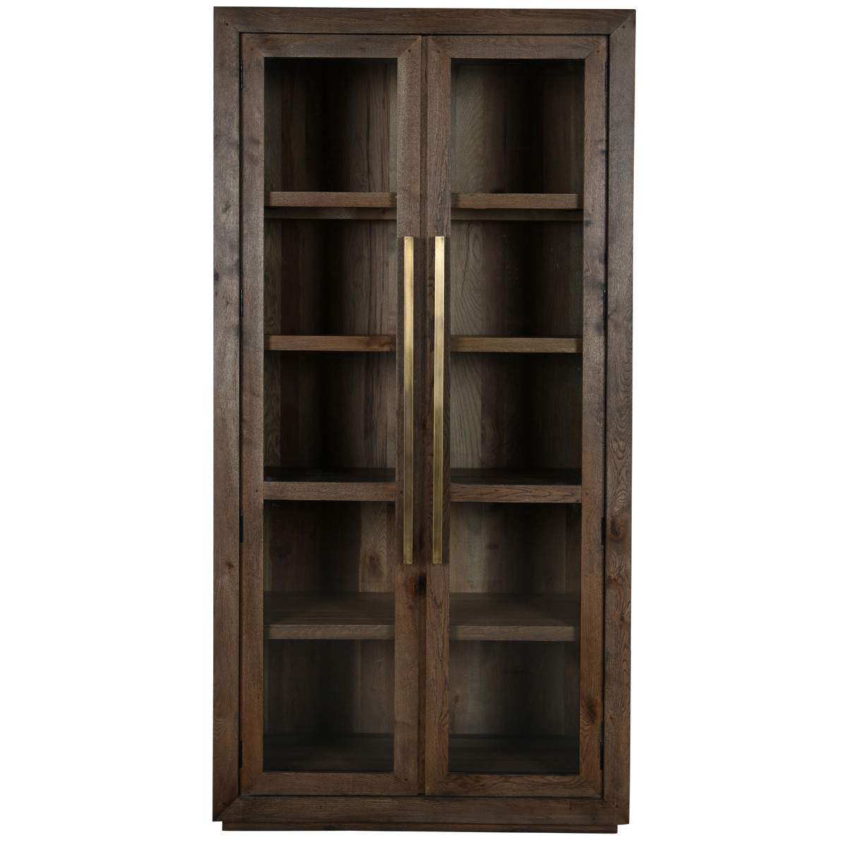 Bradley Wood Tall Cabinet w/Glass Doors