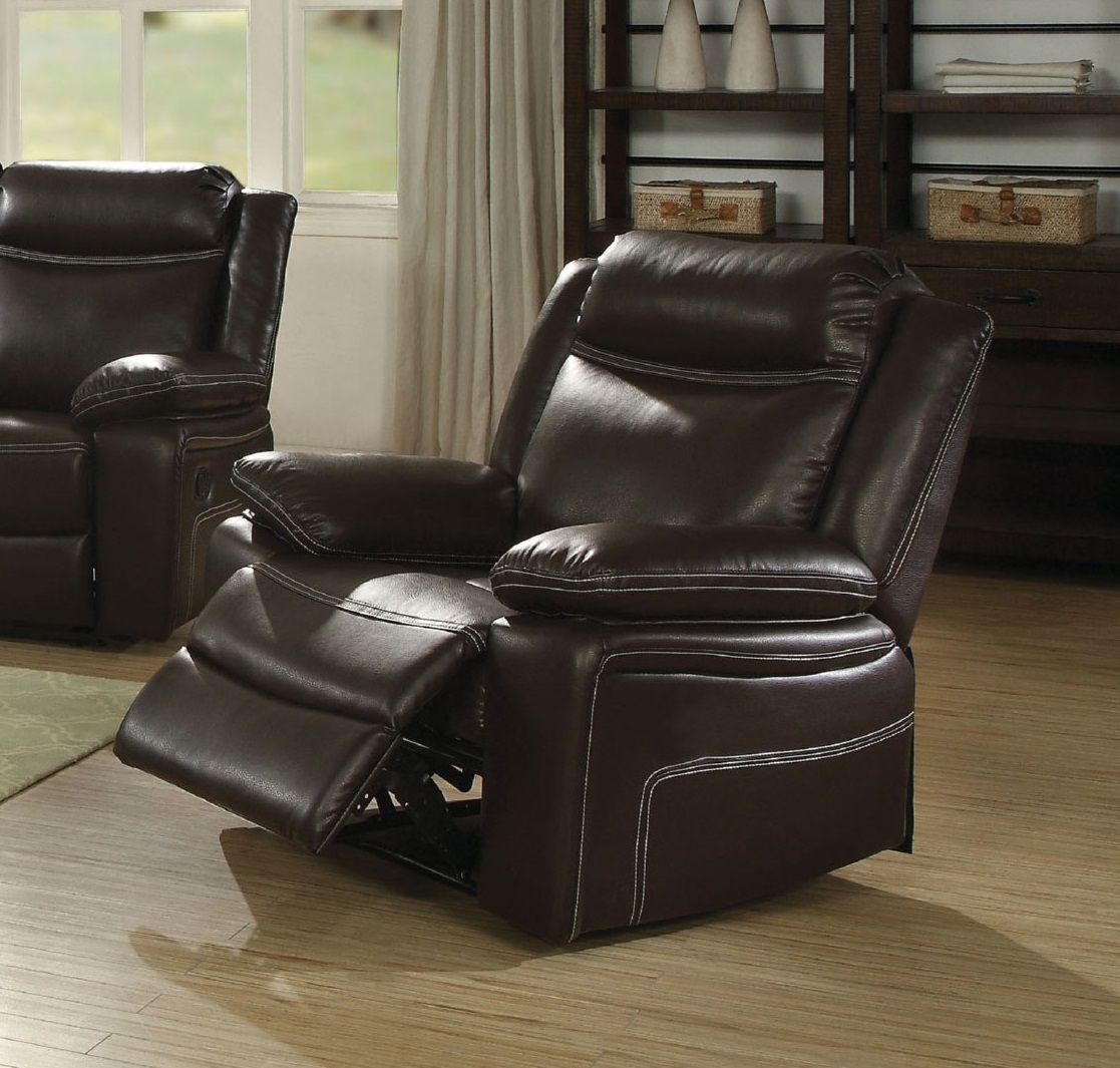 Corra Leatherette Reclining Living Room Set