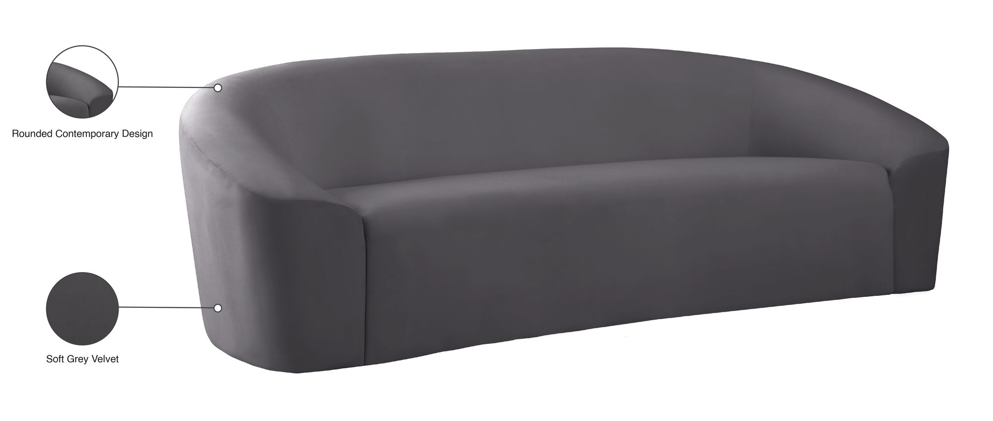 Riley Velvet Sofa