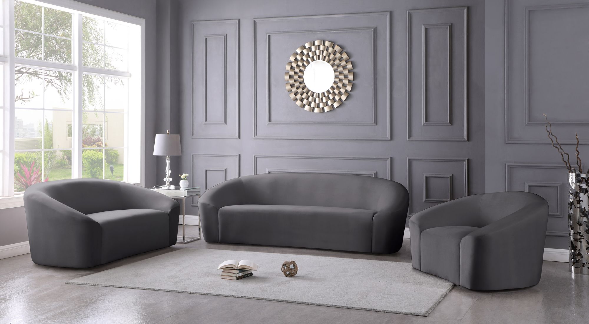 Riley Velvet Loveseat