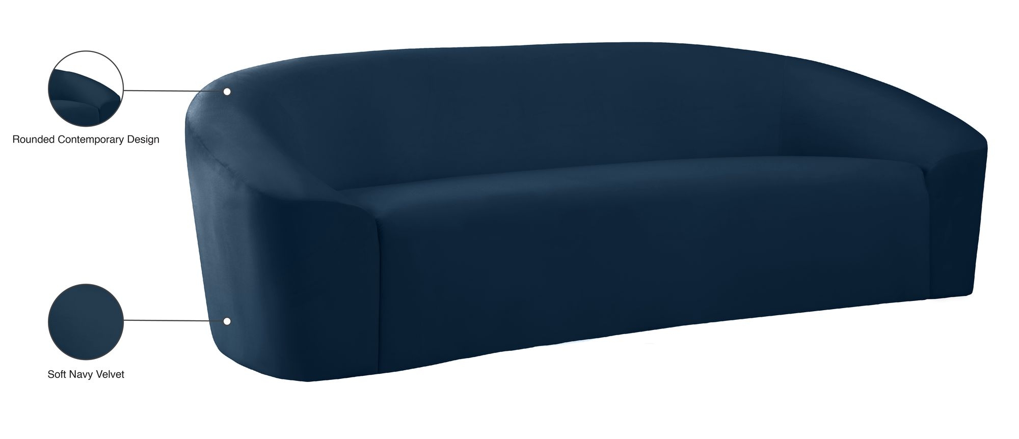 Riley Velvet Sofa