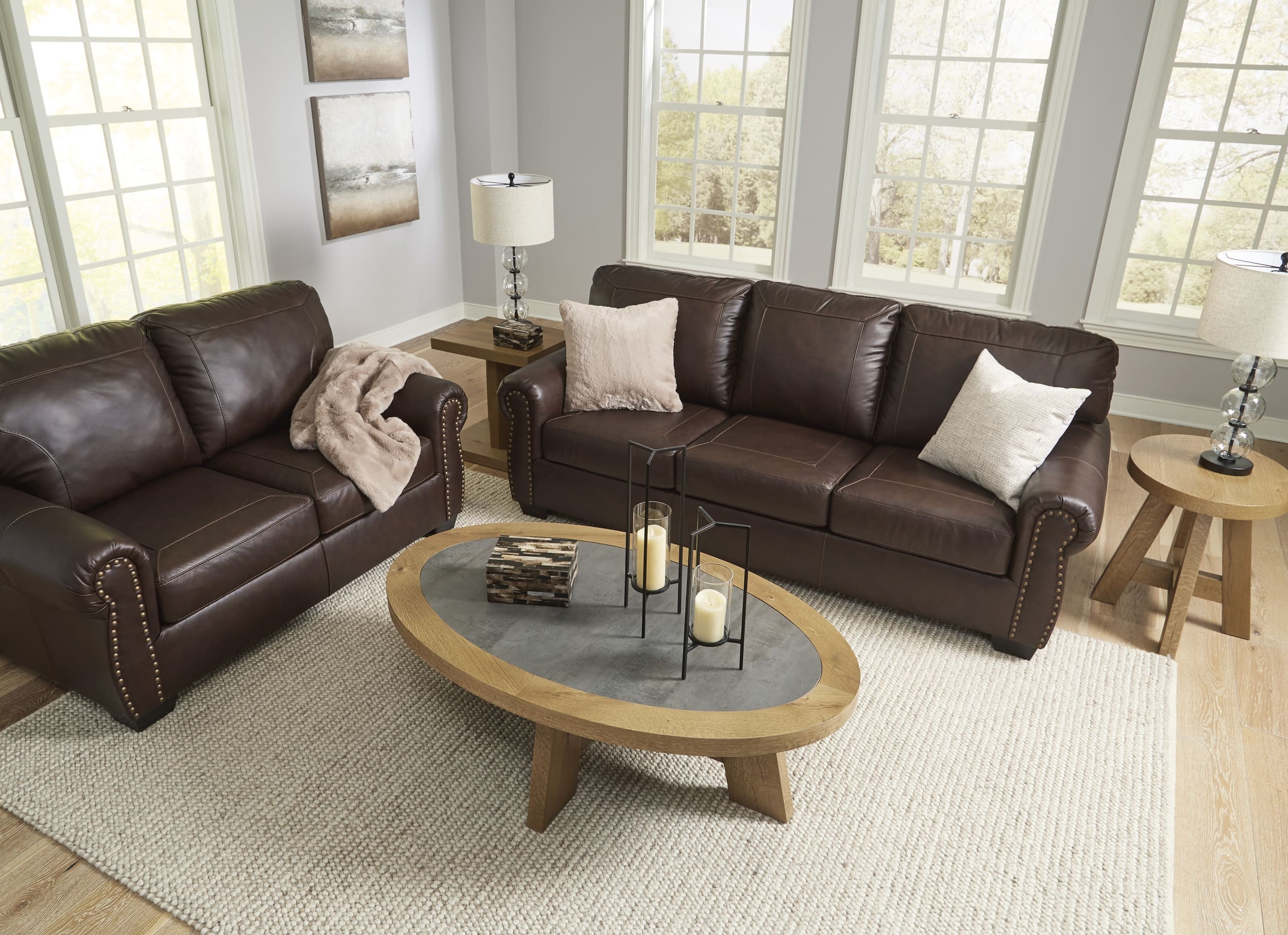 Ashley Colleton Leather Living Room Set
