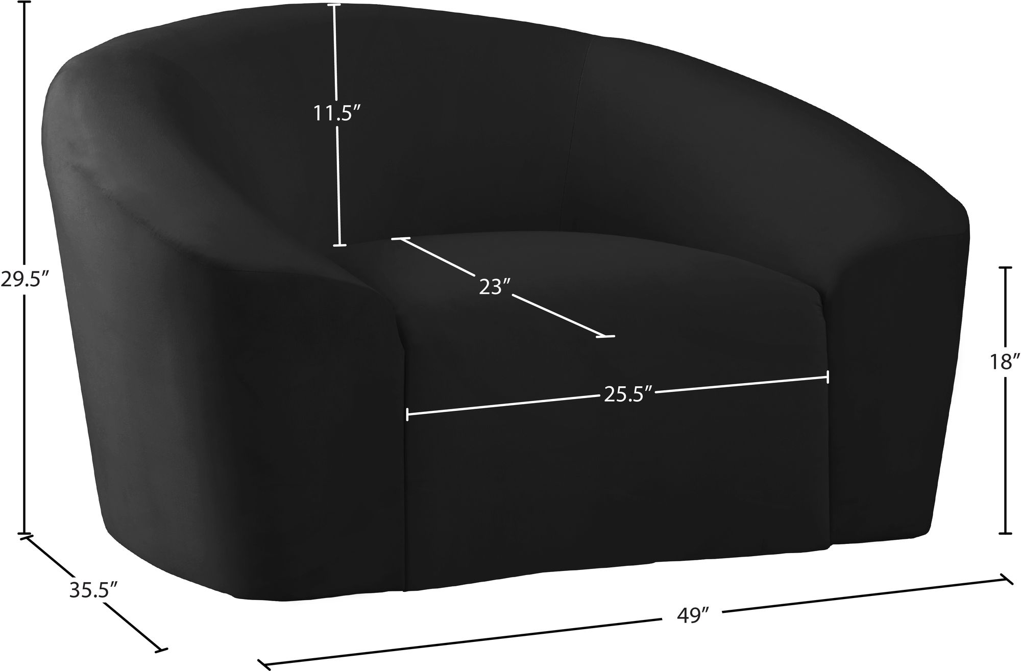 Riley Velvet Chair
