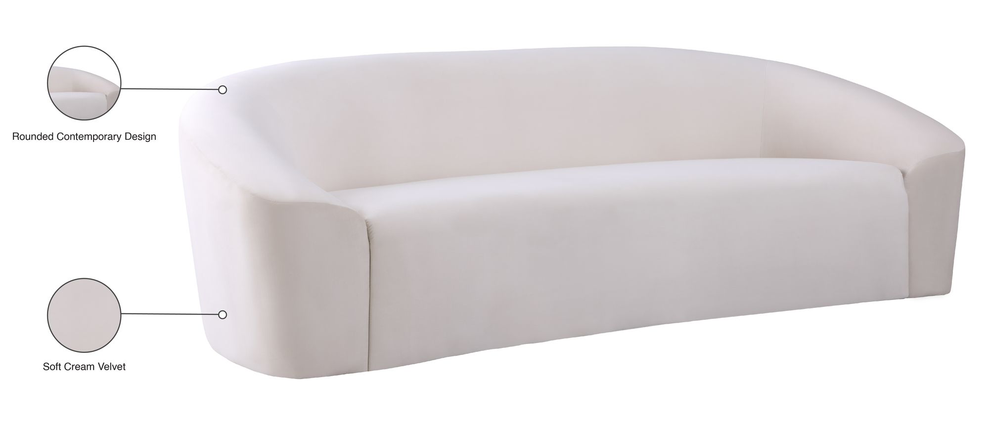Riley Velvet Sofa