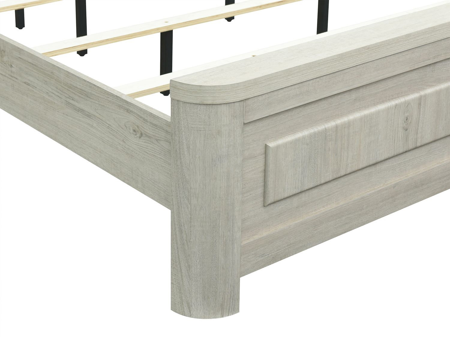 Modern Play Wood Panel Bed | Sandstone Finish | Liberty