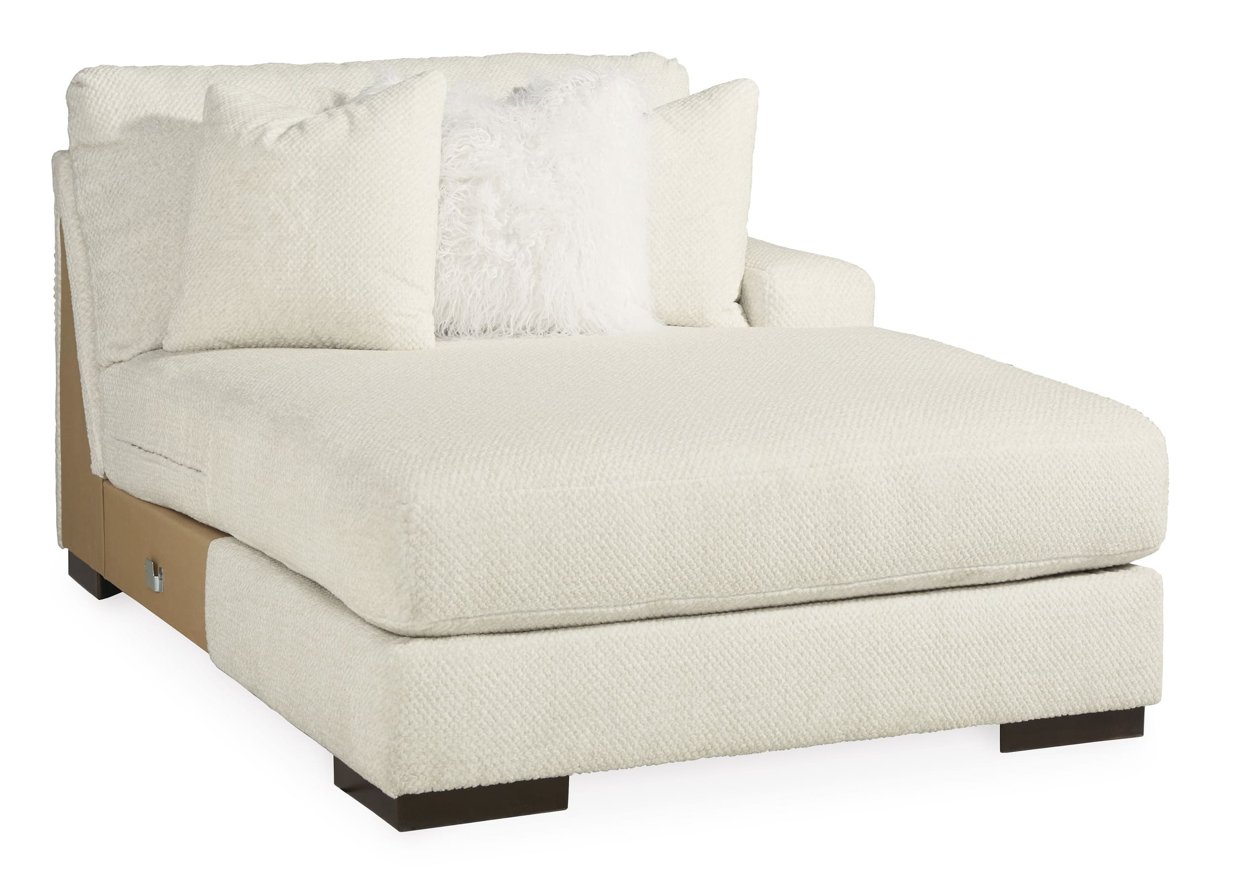 Zada 2-Piece Polyester L-Shaped Sectional Sofa w/Right Arm Chaise Facing
