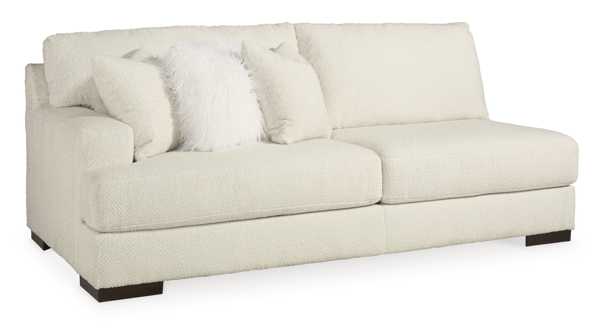 Zada 2-Piece Polyester L-Shaped Sectional Sofa w/Right Arm Chaise Facing