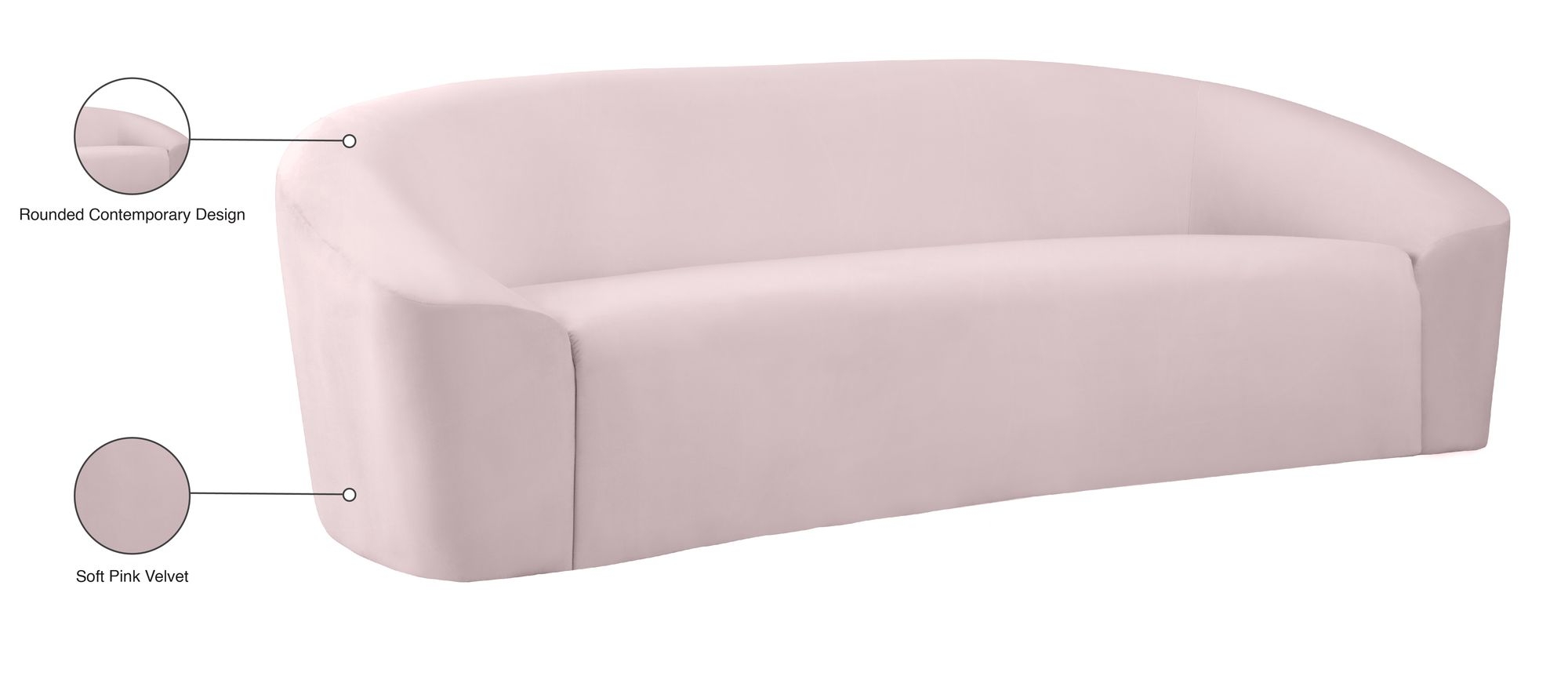 Riley Velvet Sofa
