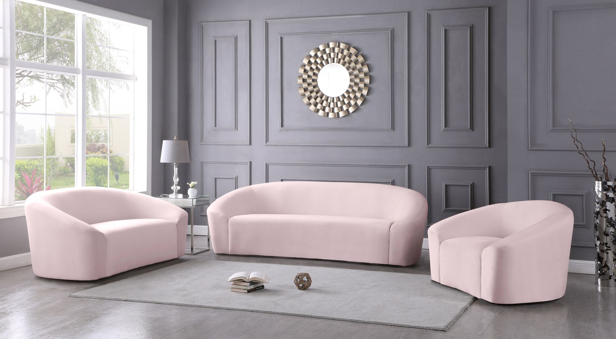 Riley Velvet Loveseat