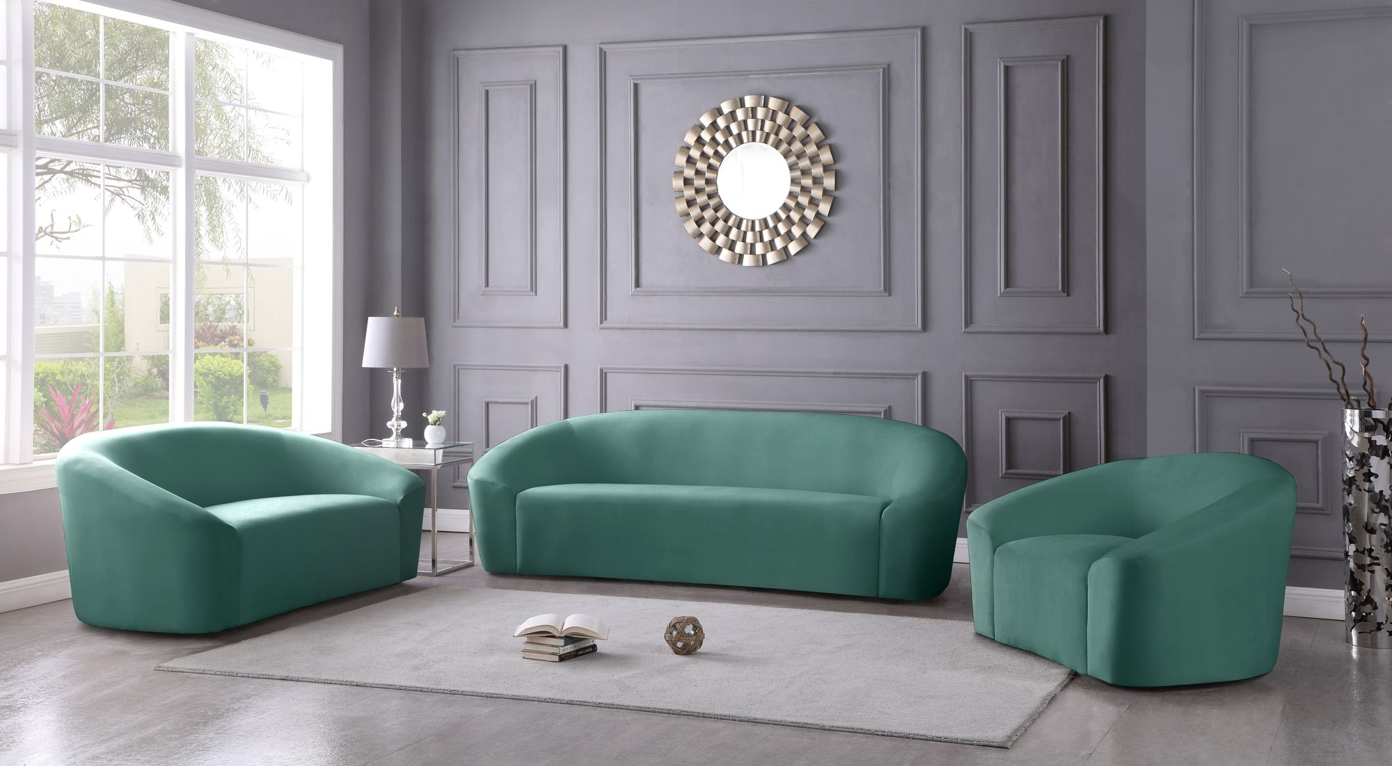 Riley Velvet Loveseat