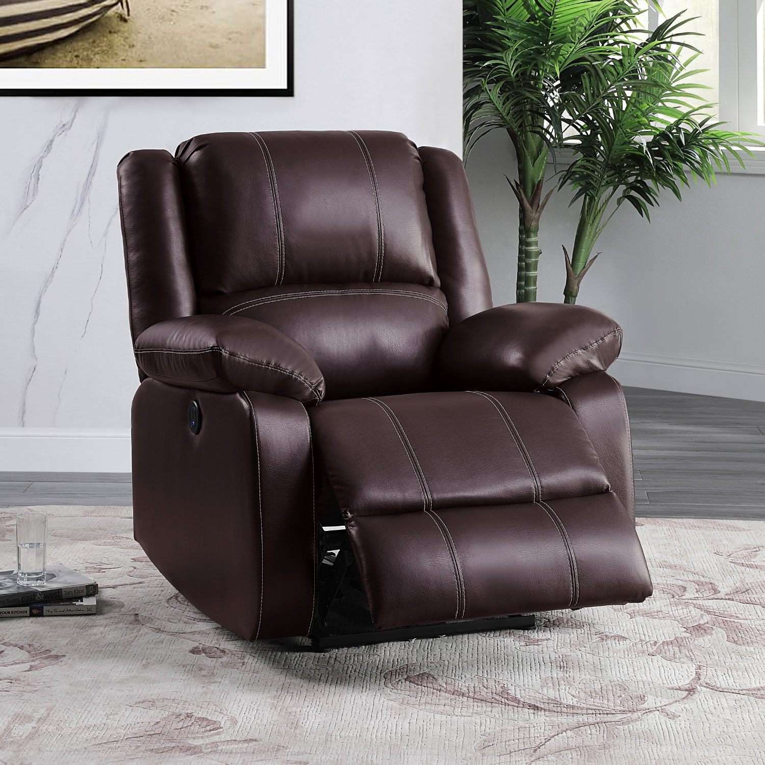 Zuriel Leatherette Power Recliner