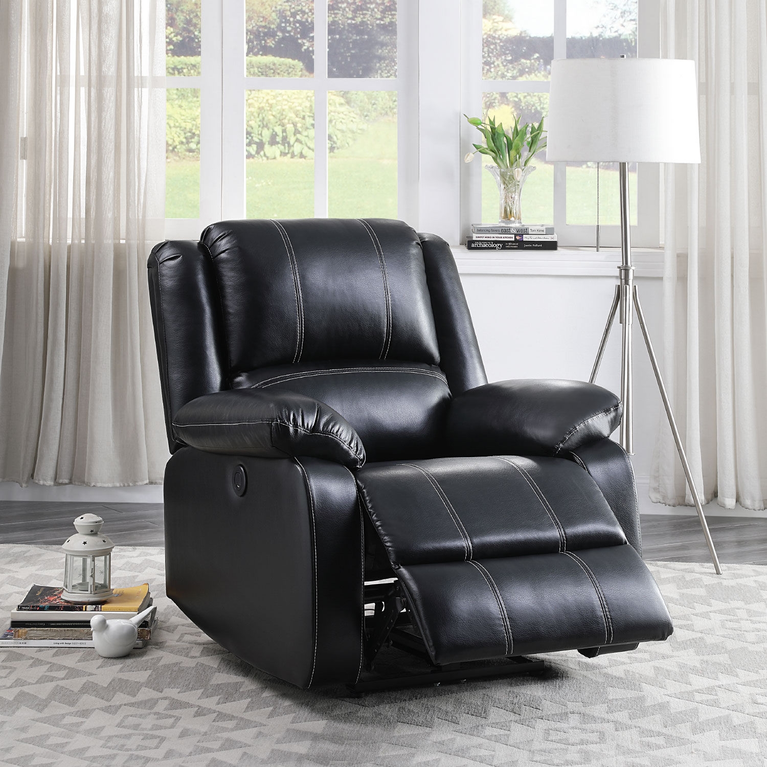Zuriel Leatherette Power Recliner