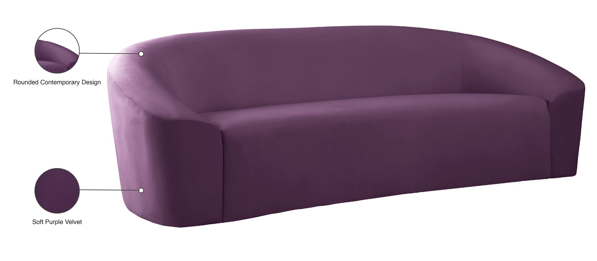 Riley Velvet Sofa