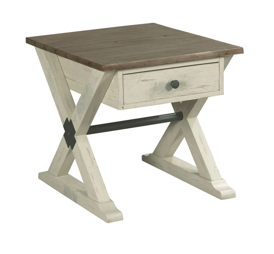 Reclamation Place 48-inch Wood Rectangular Coffee Table Set