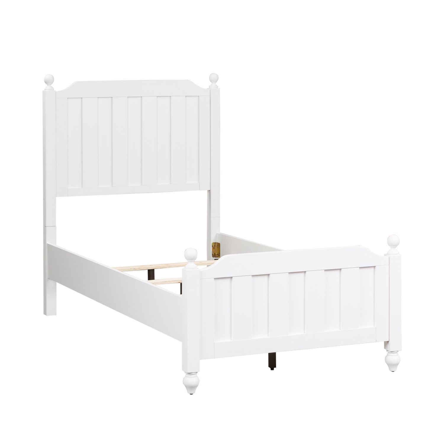 Cottage View White Melamine Bed | Scratch-Resistant Panel