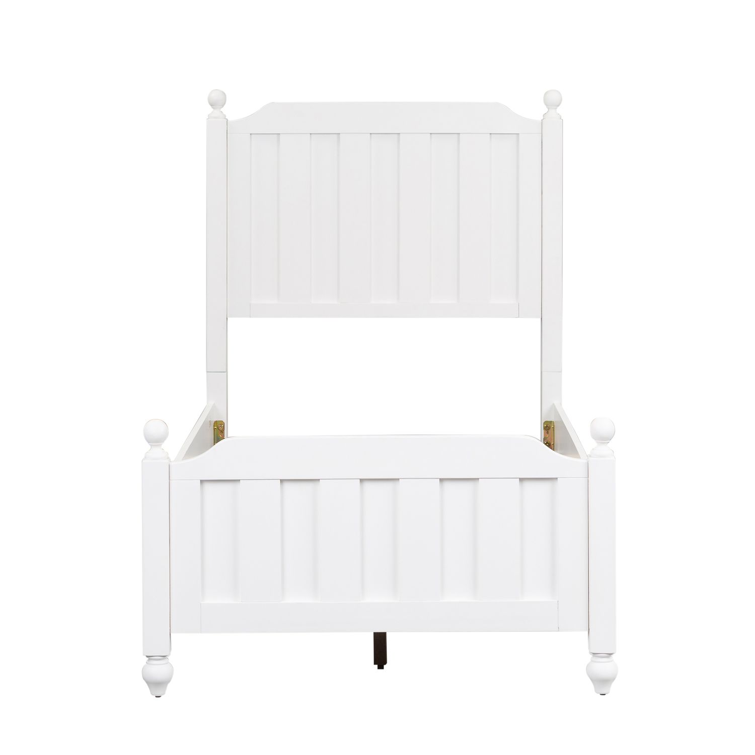 Cottage View White Melamine Bed | Scratch-Resistant Panel