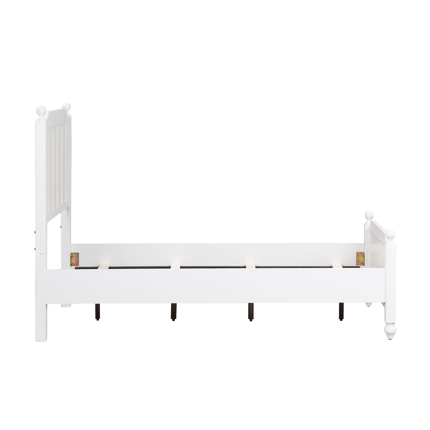 Cottage View White Melamine Bed | Scratch-Resistant Panel