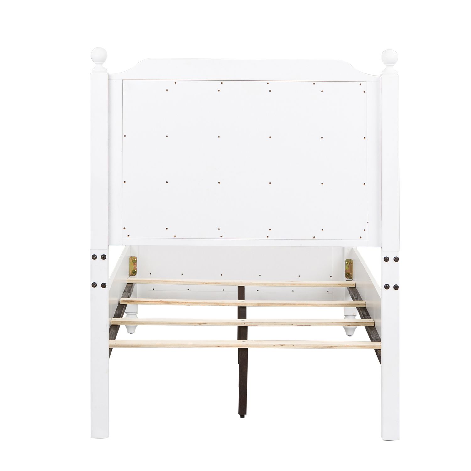 Cottage View White Melamine Bed | Scratch-Resistant Panel
