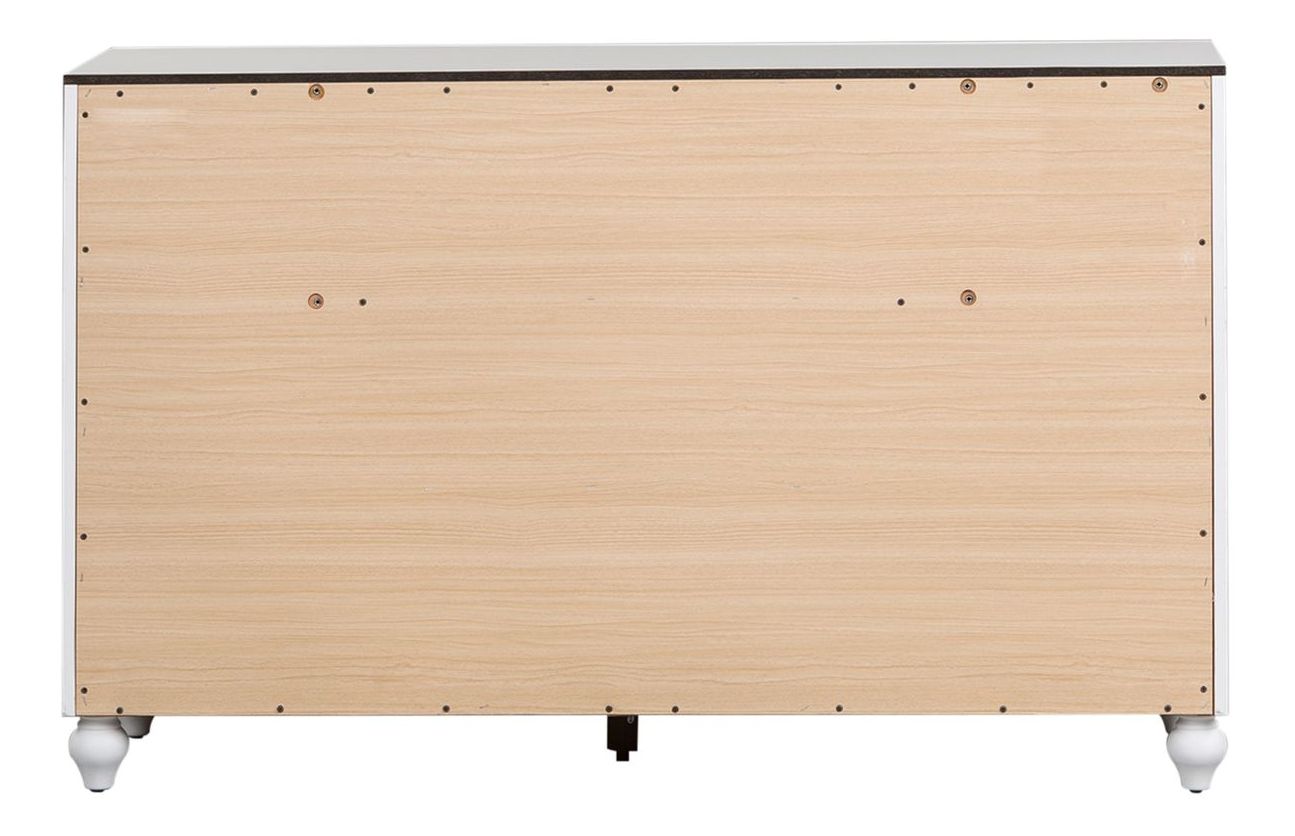 Cottage View Melamine/Wood 6-Drawer Double Dresser