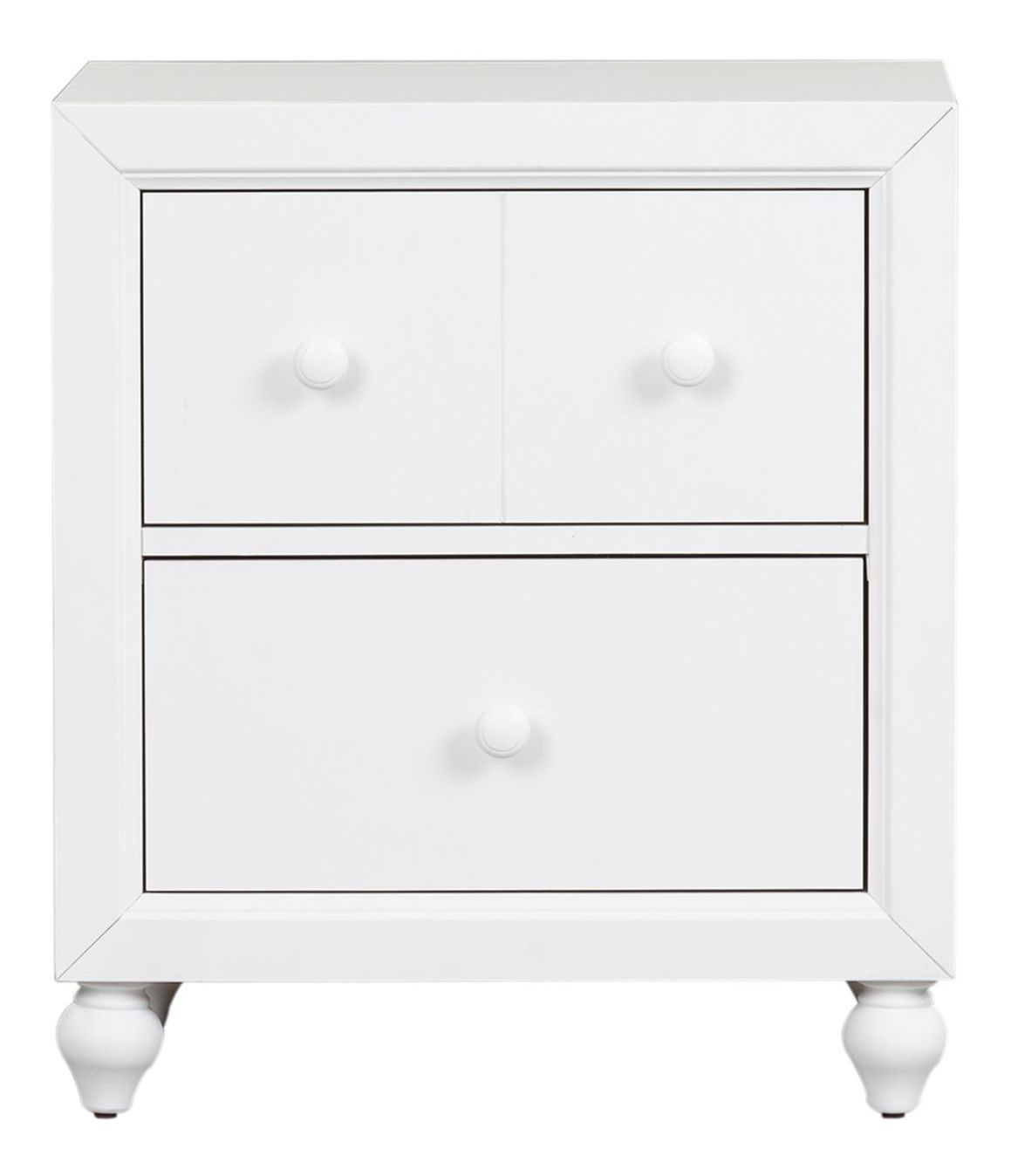 Cottage View Melamine/Wood 2-Drawer Night Stand
