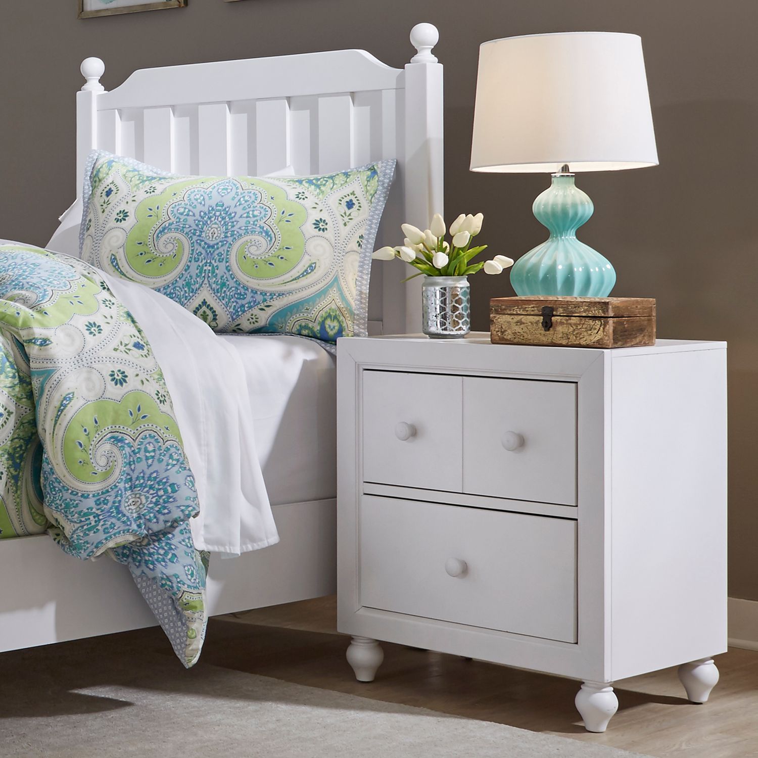 Cottage View Melamine Wood Panel Bedroom Set by Liberty Furniture – Modern Cottage Style Bed Set