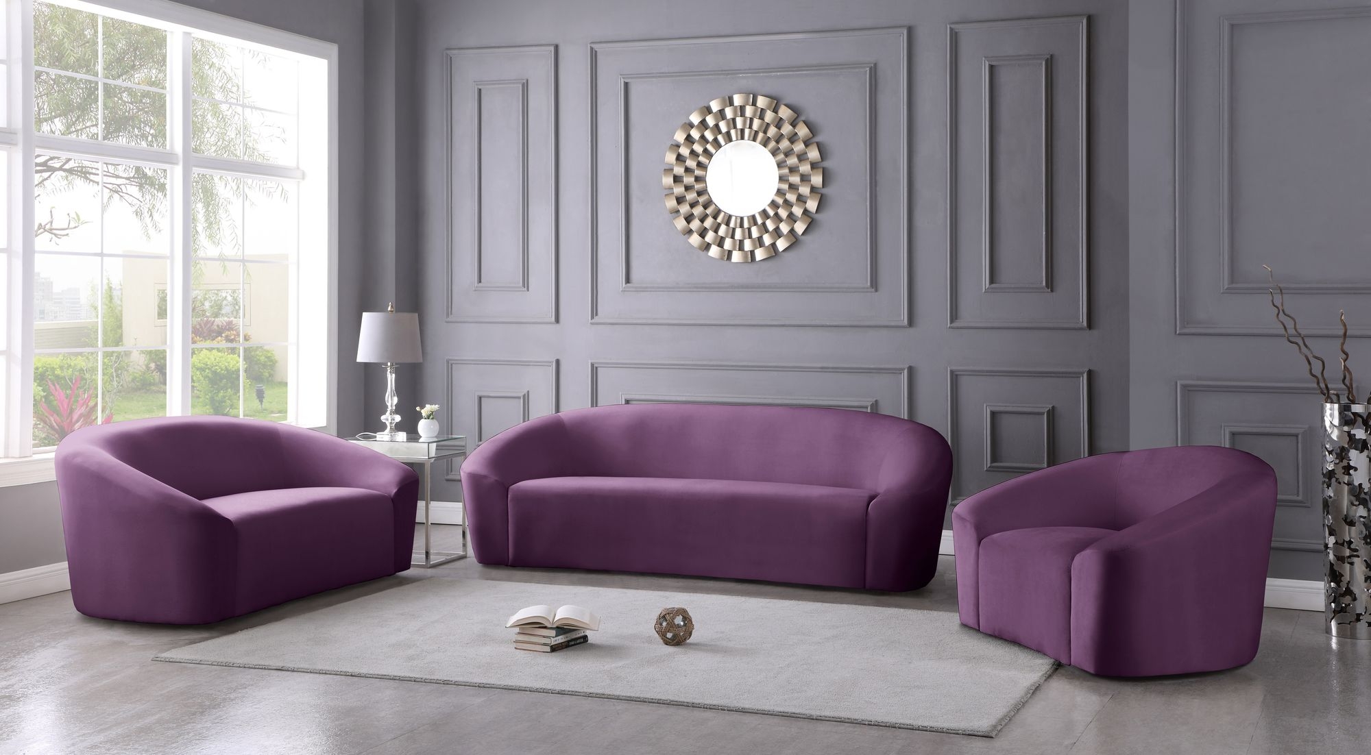 Riley Velvet Loveseat